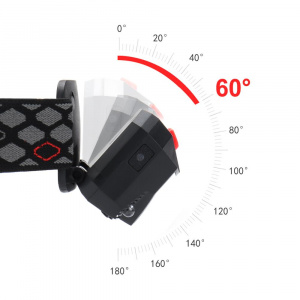 Фонарь налобный с датчиком движения, фонарик аккумуляторный Следопыт PT-FLG25